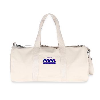 PAPA. Seit 2026 - Recycelte Canvas-Sporttasche von Stanley/Stella - Naturweiß - Vorne