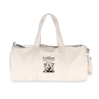 Meditatives grillen - Flame Grill Grillmeister  - Recycelte Canvas-Sporttasche von Stanley/Stella - Naturweiß - Vorne