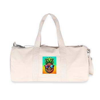 Ananas - Recycelte Canvas-Sporttasche von Stanley/Stella - Naturweiß - Vorne