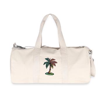 Plage de Palm Tree - Sac de sport en toile recyclée Stanley/Stella - blanc naturel - Devant