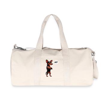 Pas de Pinscher miniature Pinscher Propriétaire de Pinscher - Sac de sport en toile recyclée Stanley/Stella - blanc naturel - Devant
