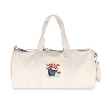 Loutre de retour à l'école avec sac à dos d'école - Sac de sport en toile recyclée Stanley/Stella - blanc naturel - Devant