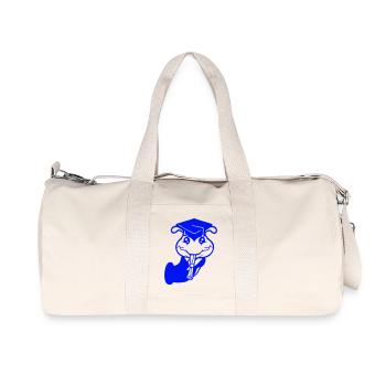 Loch Raupe Schulabschluss Abitur bestanden College - Recycelte Canvas-Sporttasche von Stanley/Stella - Naturweiß - Vorne