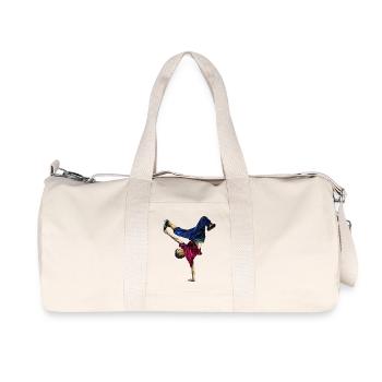 Danseuse acrobatique au style dynamique - Sac de sport en toile recyclée Stanley/Stella - blanc naturel - Devant