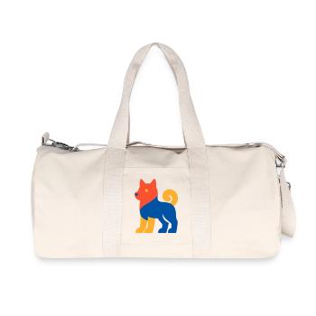 Pop Art Dog - Recycled Canvas Sports Bag by Stanley/Stella - natural - Front
