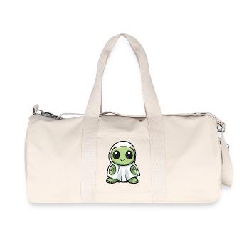 Tortue Halloween Fantôme - Sac de sport en toile recyclée Stanley/Stella - blanc naturel - Devant
