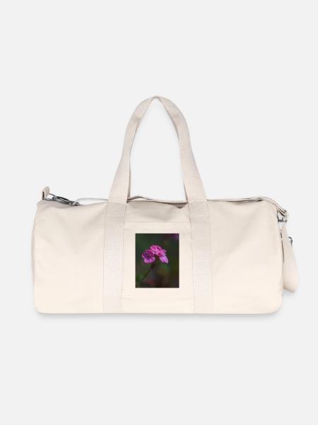 fleurs roses - Sac de sport en toile recyclée Stanley/Stella - blanc naturel