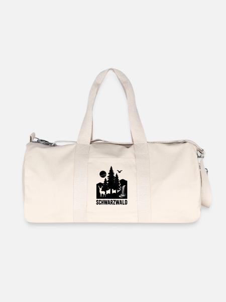 schwarzwald - Recycelte Canvas-Sporttasche von Stanley/Stella - Naturweiß