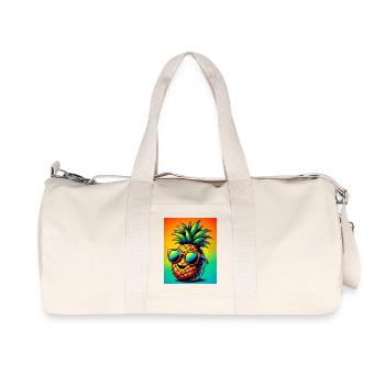 Ananas - Recycelte Canvas-Sporttasche von Stanley/Stella - Naturweiß - Vorne