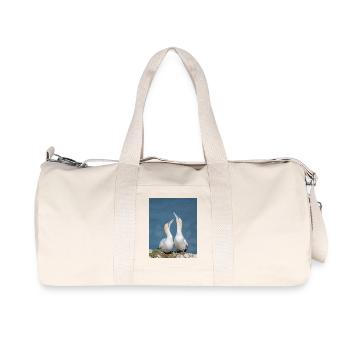 Das "V" in der Liebe Drucken - Recycelte Canvas-Sporttasche von Stanley/Stella - Naturweiß - Vorne