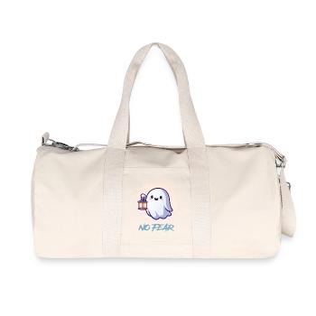 No Fear Ghost Lantern - Recycled Canvas Sports Bag by Stanley/Stella - natural - Front