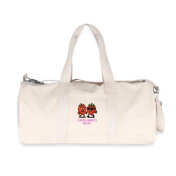 Il n’y a pas plus sucré fraises duo fruit illustration - Sac de sport en toile recyclée Stanley/Stella - blanc naturel - Devant