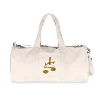 Zodiac sign Libra - Recycled Canvas Sports Bag by Stanley/Stella - natural - Front