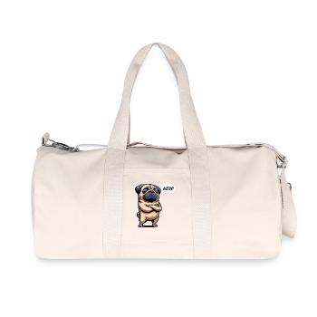 Nein Mops Möpse Mopsbesitzer Mopsliebhaber Mopsfan - Recycelte Canvas-Sporttasche von Stanley/Stella - Naturweiß - Vorne