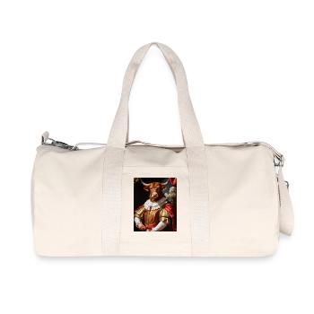 Majestic bull – king of the Baroque - Recycled Canvas Sports Bag by Stanley/Stella - natural - Front
