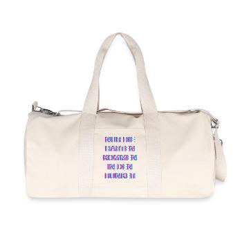 Hardtekk Tekk - Recycelte Canvas-Sporttasche von Stanley/Stella - Naturweiß - Vorne