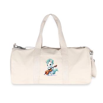 Musikpony mit Violine - Recycelte Canvas-Sporttasche von Stanley/Stella - Naturweiß - Vorne
