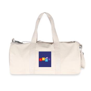 COOL. ZEN. LEAF. NATURE. ECOLOGY. ORGANIC. TREE. - Recycled Canvas Sports Bag by Stanley/Stella - natural - Front