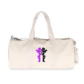 Équipe de fitness féminine bodybuilder - Sac de sport en toile recyclée Stanley/Stella - blanc naturel - Devant