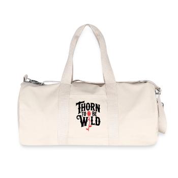 Cerf rose - Sac de sport en toile recyclée Stanley/Stella - blanc naturel - Devant