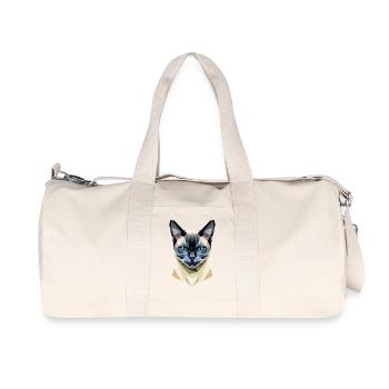 Siamkatze Siam Katze Siamese Cat Siamesen Katzen - Recycelte Canvas-Sporttasche von Stanley/Stella - Naturweiß - Vorne