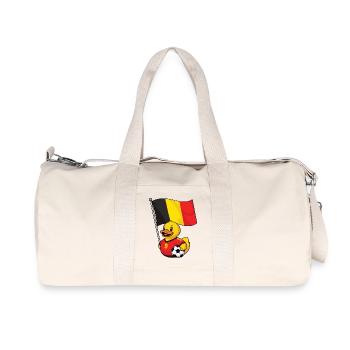 Belgium Football Fan Shirt for Real Fans - Recycled Canvas Sports Bag by Stanley/Stella - natural - Front