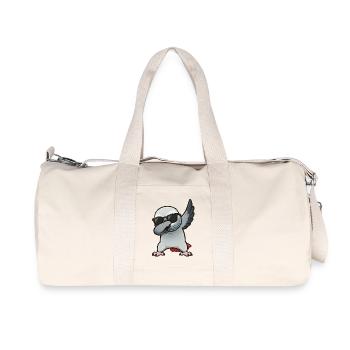 Dabbing African grey parrot - Recycled Canvas Sports Bag by Stanley/Stella - natural - Front