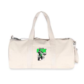 Moto Cross - Supercross - Moto Cross - Offroad - Recycelte Canvas-Sporttasche von Stanley/Stella - Naturweiß - Vorne