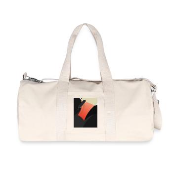 Abstract Red Skateboard - Recycled Canvas Sports Bag by Stanley/Stella - natural - Front
