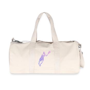 Idée cadeau pour un tennis avec tennis - Sac de sport en toile recyclée Stanley/Stella - blanc naturel - Devant