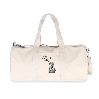 Nö! Schlange – Giftiger Blick & sturer Kopf - Recycelte Canvas-Sporttasche von Stanley/Stella - Naturweiß - Vorne