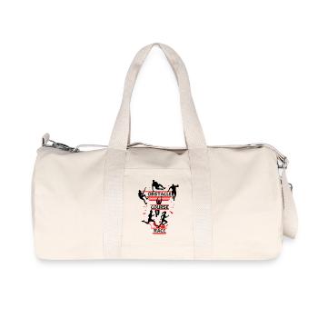 Obstacle Course Race – Full Action Silhouette - Recycled Canvas Sports Bag by Stanley/Stella - natural - Front