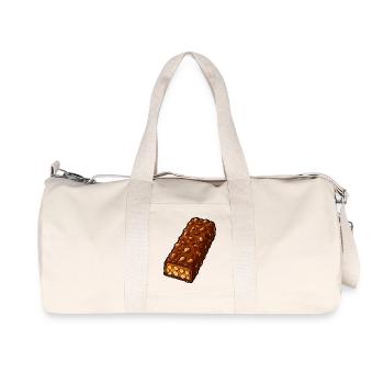 Crunchy nut chocolate bar - Recycled Canvas Sports Bag by Stanley/Stella - natural - Front