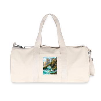 Arche rocheuse et côte urbaine - Sac de sport en toile recyclée Stanley/Stella - blanc naturel - Devant