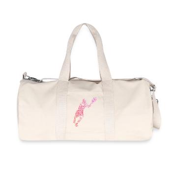Idée cadeau pour un tennis avec tennis - Sac de sport en toile recyclée Stanley/Stella - blanc naturel - Devant