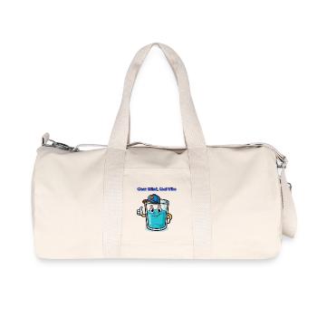 Esprit clair, ambiance cool - Sac de sport en toile recyclée Stanley/Stella - blanc naturel - Devant
