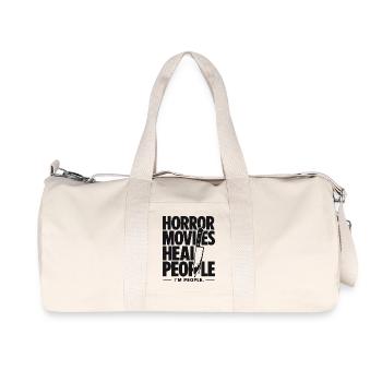 Sleep Is Weak Horror Is Life - Recycled Canvas Sports Bag by Stanley/Stella - natural - Front