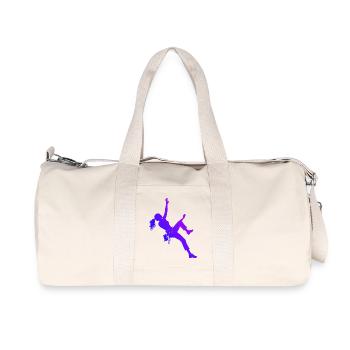 Idée cadeau pour l’alpiniste avec le bloc - Sac de sport en toile recyclée Stanley/Stella - blanc naturel - Devant