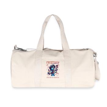 Creativity in colorful sculpture art - Recycled Canvas Sports Bag by Stanley/Stella - natural - Front
