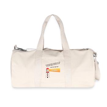 The lighthouse as a signpost in life - Recycled Canvas Sports Bag by Stanley/Stella - natural - Front