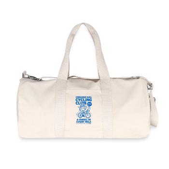 Vintage Cinnamon Roll Cycling Club - Recycelte Canvas-Sporttasche von Stanley/Stella - Naturweiß - Vorne