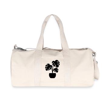 Monstera Plant Urban Jungle Plant Maman - Sac de sport en toile recyclée Stanley/Stella - blanc naturel - Devant