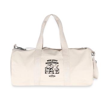 Lustiger T-Rex Dinosaurier Spruch | Sarkasmus Büro - Recycelte Canvas-Sporttasche von Stanley/Stella - Naturweiß - Vorne