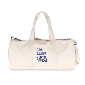 Eat Sleep Repeat Pension - Sac de sport en toile recyclée Stanley/Stella - blanc naturel - Devant