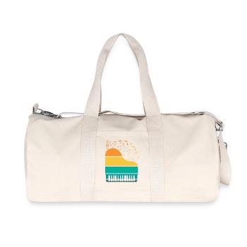 Piano Klavier Musiker Geschenk Geschenkidee - Recycelte Canvas-Sporttasche von Stanley/Stella - Naturweiß - Vorne