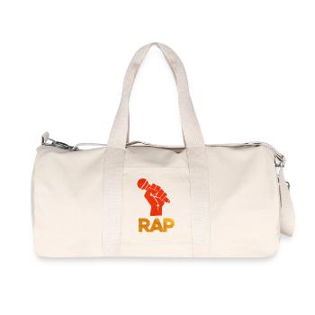 Poing Microphone Rap Vif - Sac de sport en toile recyclée Stanley/Stella - blanc naturel - Devant