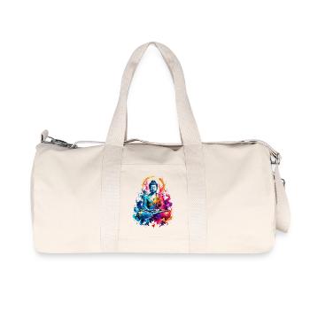 Buddha Meditation Color Splash - Recycled Canvas Sports Bag by Stanley/Stella - natural - Front