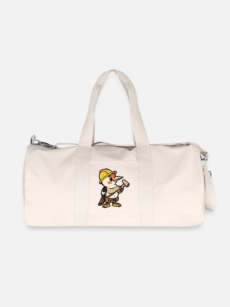 Meisterzimmermann - Recycelte Canvas-Sporttasche von Stanley/Stella - Naturweiß