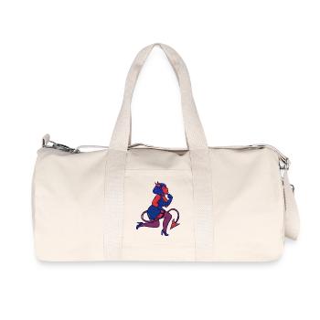 Crimson Devil Pinup - Recycelte Canvas-Sporttasche von Stanley/Stella - Naturweiß - Vorne