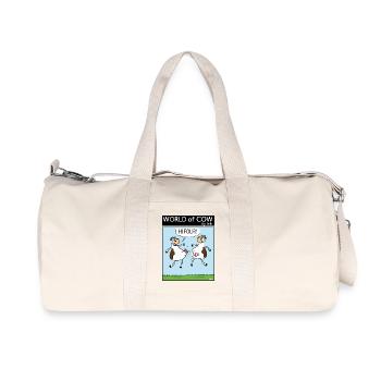 HI FOUR! - Recycled Canvas Sports Bag by Stanley/Stella - natural - Front
